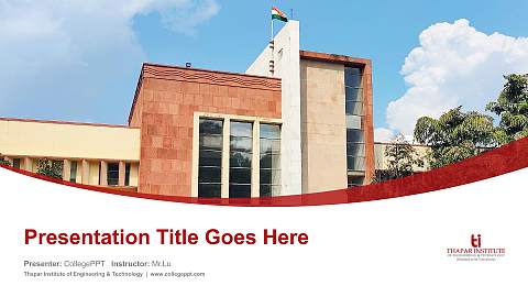 Thapar Institute of Engineering & Technology Course/Courseware Creation PPT Template