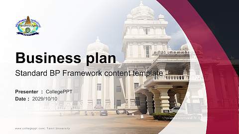Tamil University Competition/Entrepreneurship Contest PPT Template