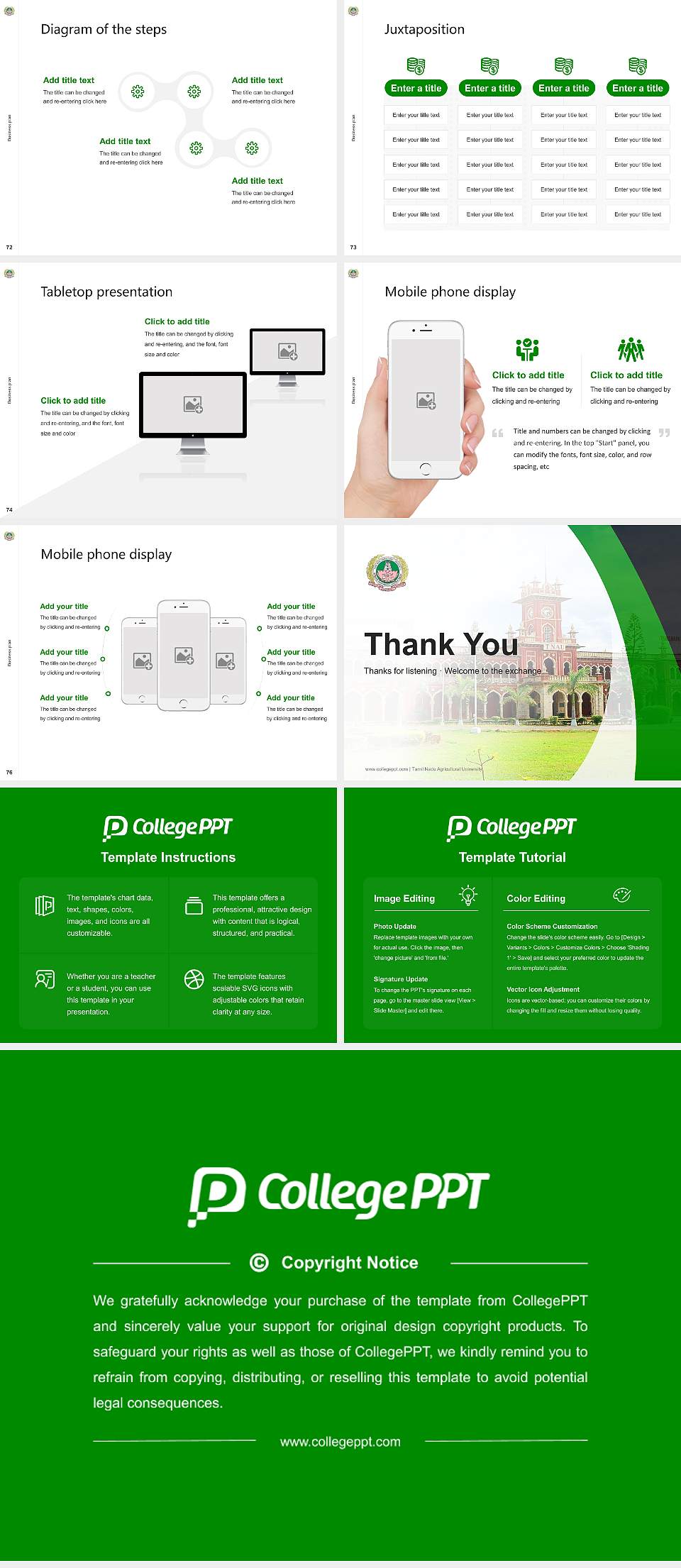 Tamil Nadu Agricultural University Competition/Entrepreneurship Contest PPT Template4:3 ratio PPT effect preview image9