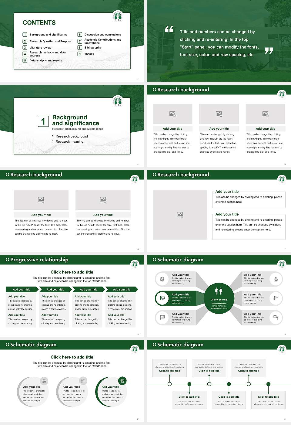 Tata Institute of Social Sciences(Mumbai Campus) Graduation Thesis Defense PPT Template16:9 ratio PPT effect preview image2