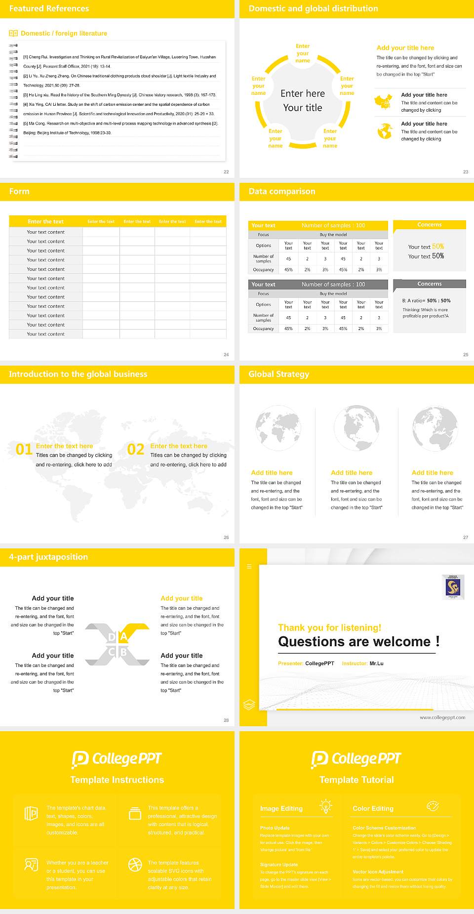 Srinivas University Thesis Proposal/Graduation Defense PPT Template4:3 ratio PPT effect preview image4