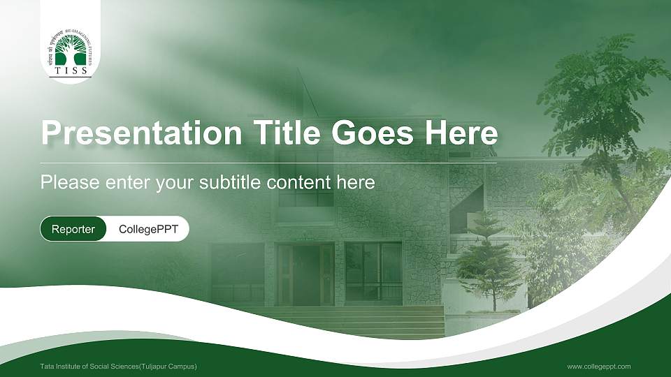 Tata Institute of Social Sciences(Tuljapur Campus) Lecture Sharing and Networking Event PPT Template16:9 ratio PPT effect preview image