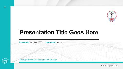 The West Bengal University of Health Sciences Thesis Proposal/Graduation Defense PPT Template
