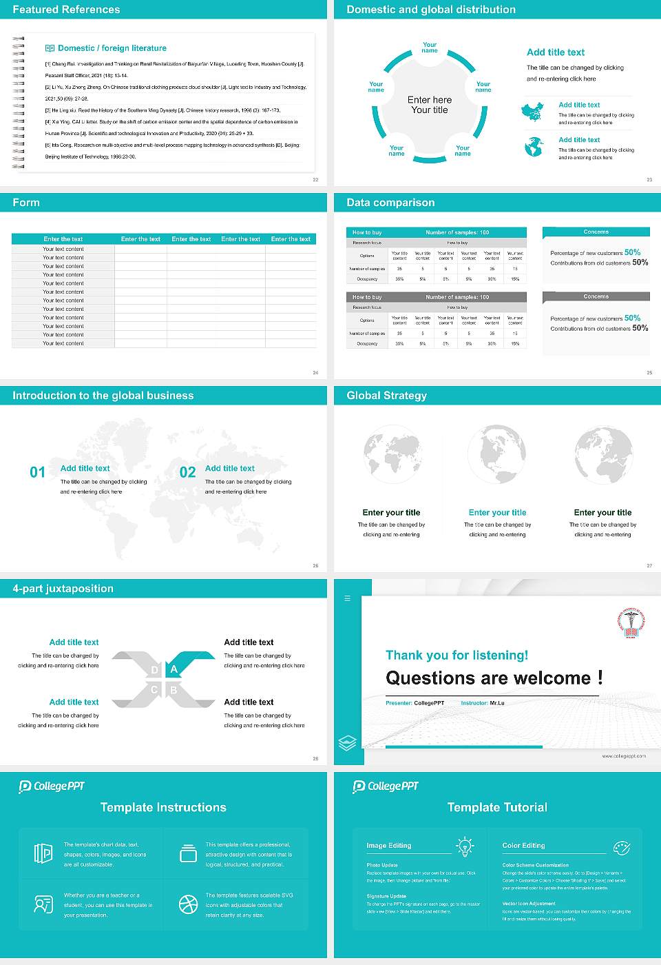 The West Bengal University of Health Sciences Thesis Proposal/Graduation Defense PPT Template16:9 ratio PPT effect preview image4