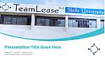 Team Lease Skills University수업PPT 템플릿