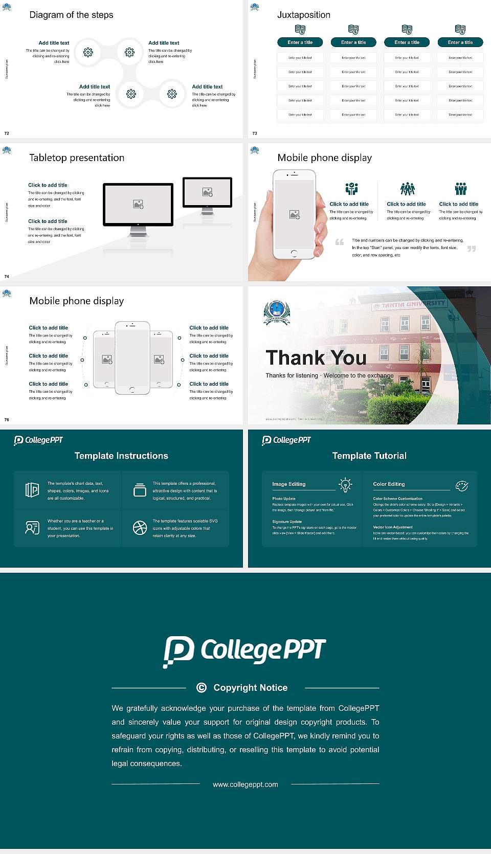 Tantia University Competition/Entrepreneurship Contest PPT Template16:9 ratio PPT effect preview image9