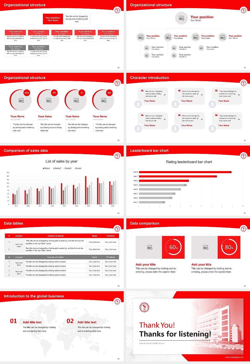 Symbiosis University of Applied Sciences Academic Presentation/Research Findings Report PPT Template16:9 ratio PPT effect preview image4