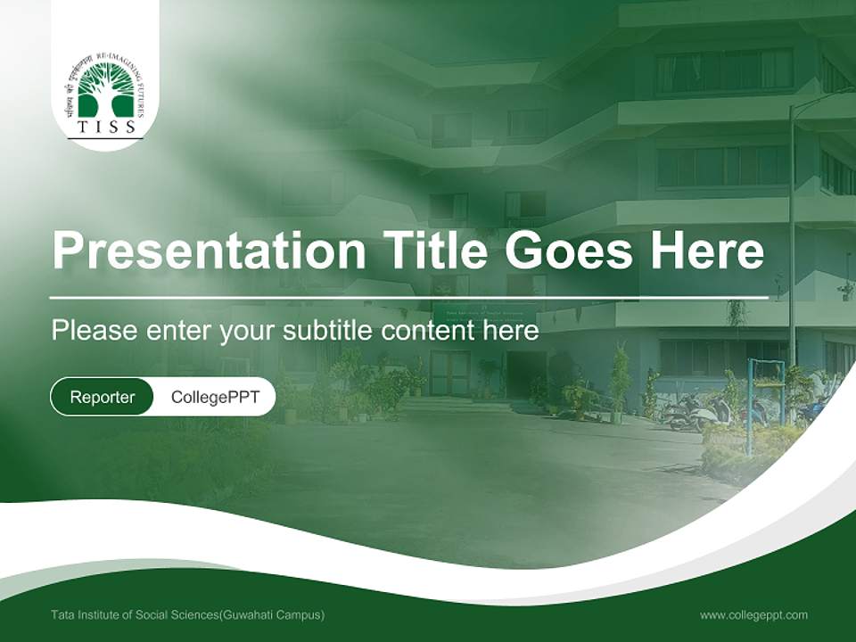 Tata Institute of Social Sciences(Guwahati Campus) Lecture Sharing and Networking Event PPT Template4:3 ratio PPT effect preview image4