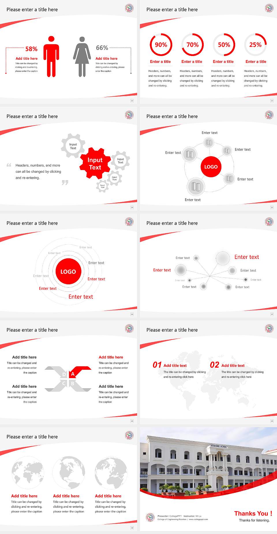 College of Engineering Roorkee Course/Courseware Creation PPT Template4:3 ratio PPT effect preview image4