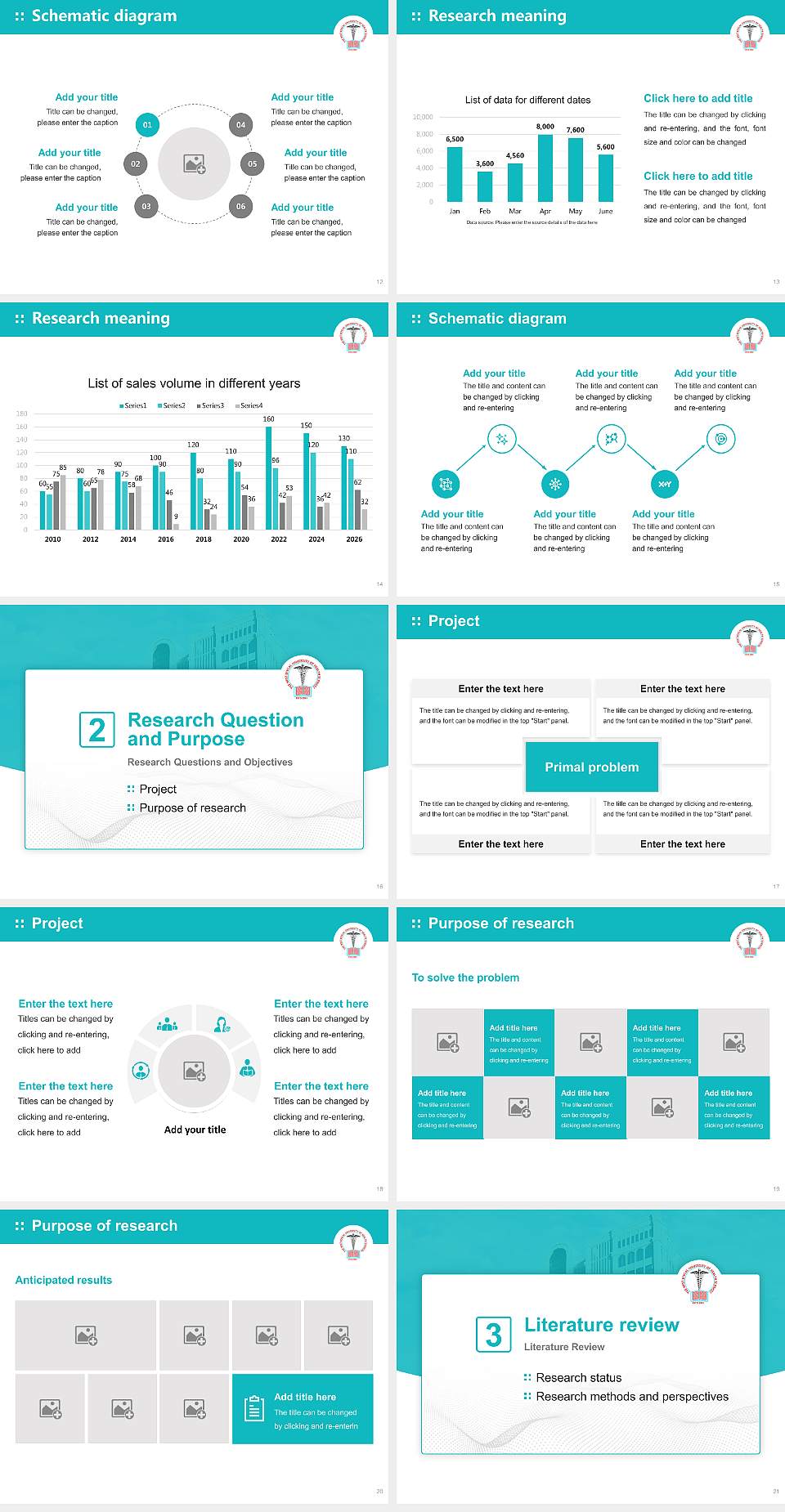 The West Bengal University of Health Sciences Graduation Thesis Defense PPT Template4:3 ratio PPT effect preview image3