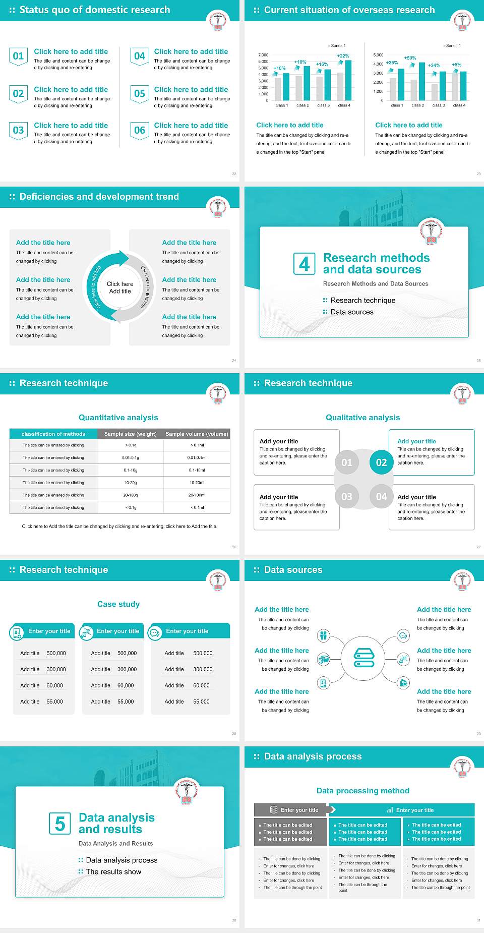 The West Bengal University of Health Sciences Graduation Thesis Defense PPT Template4:3 ratio PPT effect preview image4