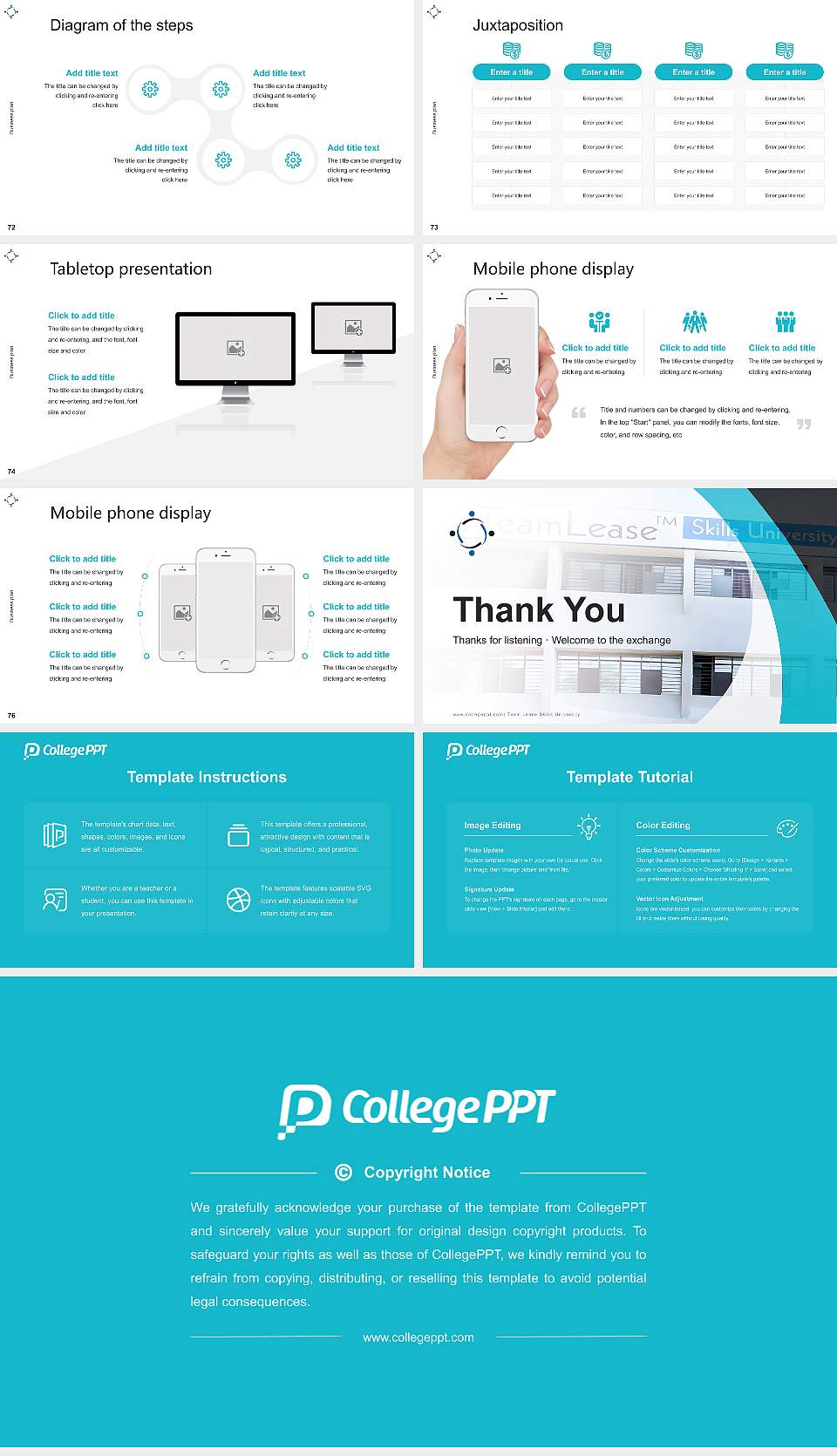 Team Lease Skills University Competition/Entrepreneurship Contest PPT Template16:9 ratio PPT effect preview image9