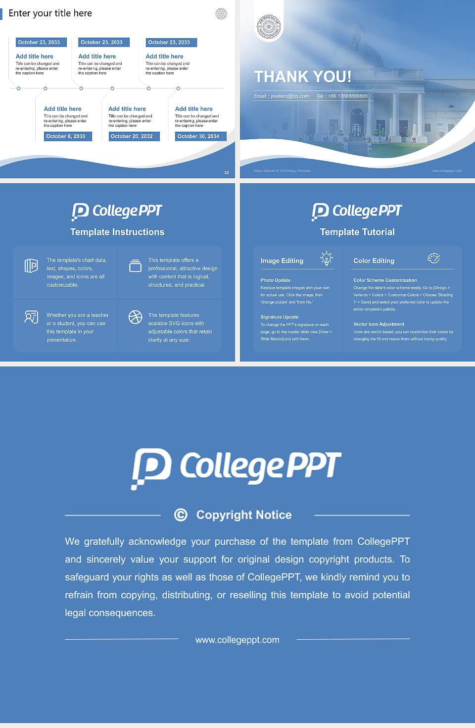 Indian Institute of Technology, Roorkee Lecture Sharing and Networking Event PPT Template4:3 ratio PPT effect preview image4