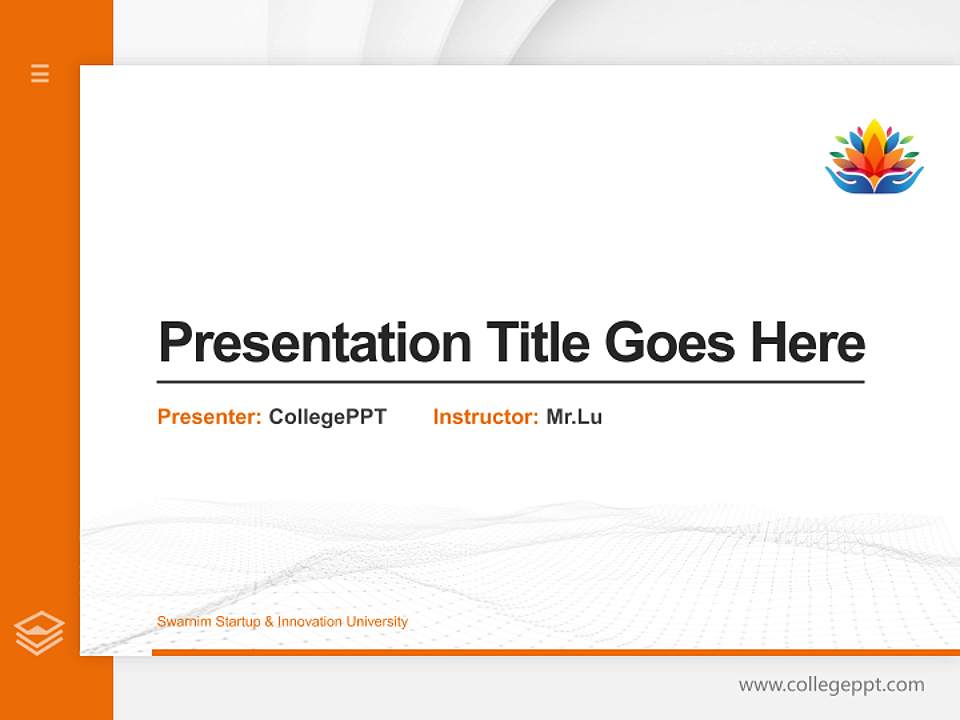Swarnim Startup & Innovation University Thesis Proposal/Graduation Defense PPT Template4:3 ratio PPT effect preview image5