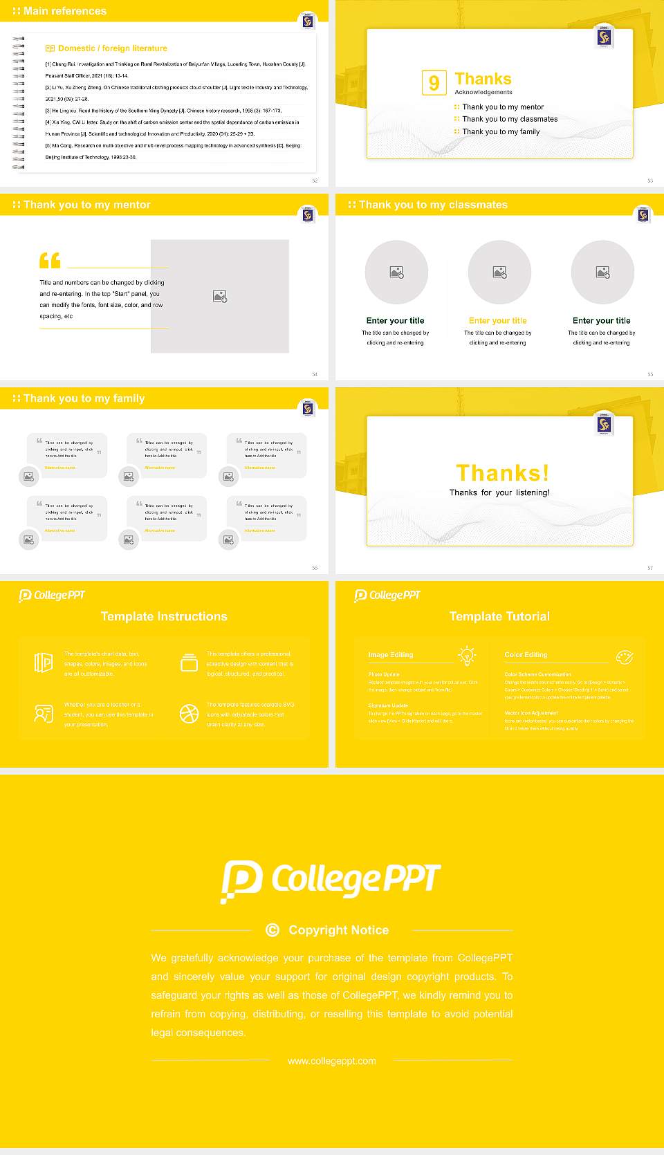 Srinivas University Graduation Thesis Defense PPT Template16:9 ratio PPT effect preview image7
