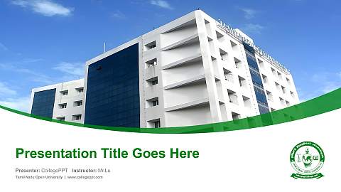 Tamil Nadu Open University Course/Courseware Creation PPT Template