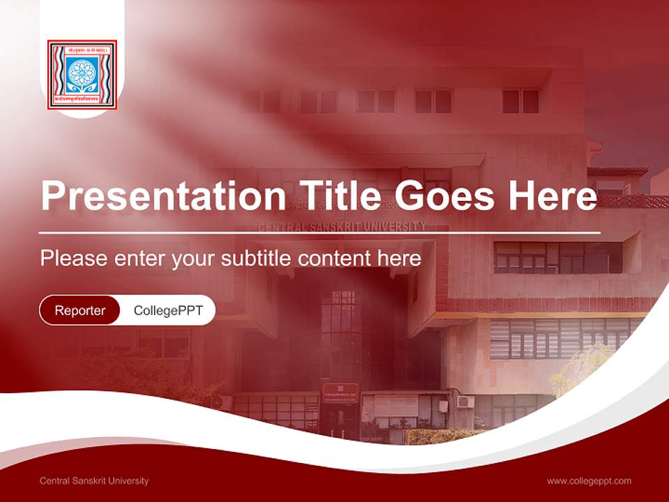 Central Sanskrit University Lecture Sharing and Networking Event PPT Template4:3 ratio PPT effect preview image4