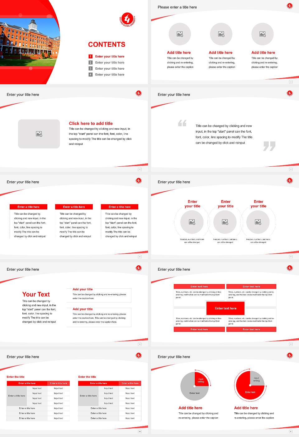 Techno Global University (Meghalaya) Course/Courseware Creation PPT Template16:9 ratio PPT effect preview image2