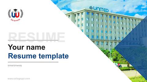 United University Resume PPT Template