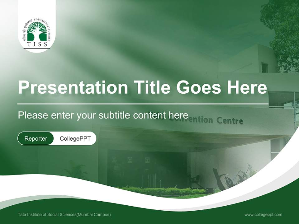 Tata Institute of Social Sciences(Mumbai Campus) Lecture Sharing and Networking Event PPT Template4:3 ratio PPT effect preview image4