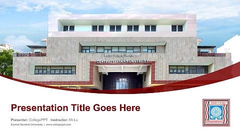 Central Sanskrit University Course/Courseware Creation PPT Template