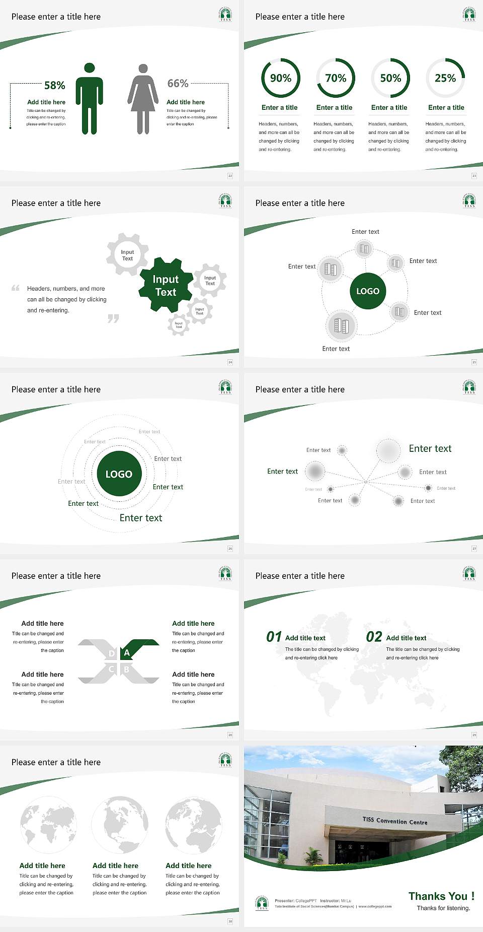 Tata Institute of Social Sciences(Mumbai Campus) Course/Courseware Creation PPT Template4:3 ratio PPT effect preview image4