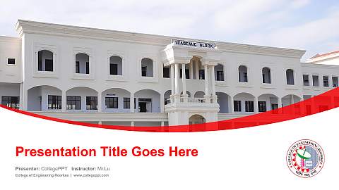 College of Engineering Roorkee Course/Courseware Creation PPT Template