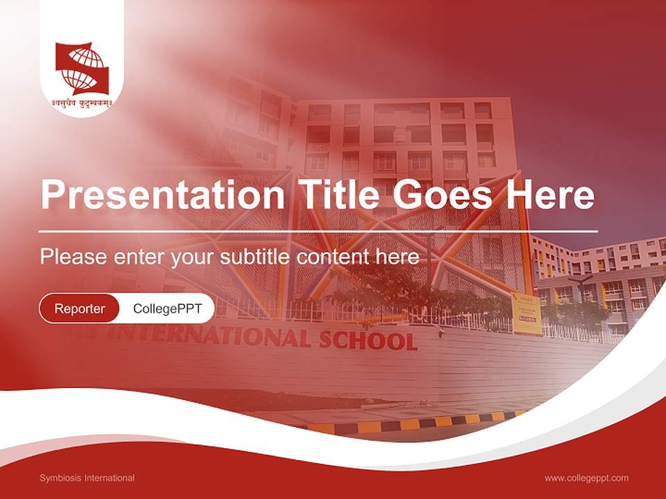 Symbiosis International Lecture Sharing and Networking Event PPT Template4:3 ratio PPT effect preview image4