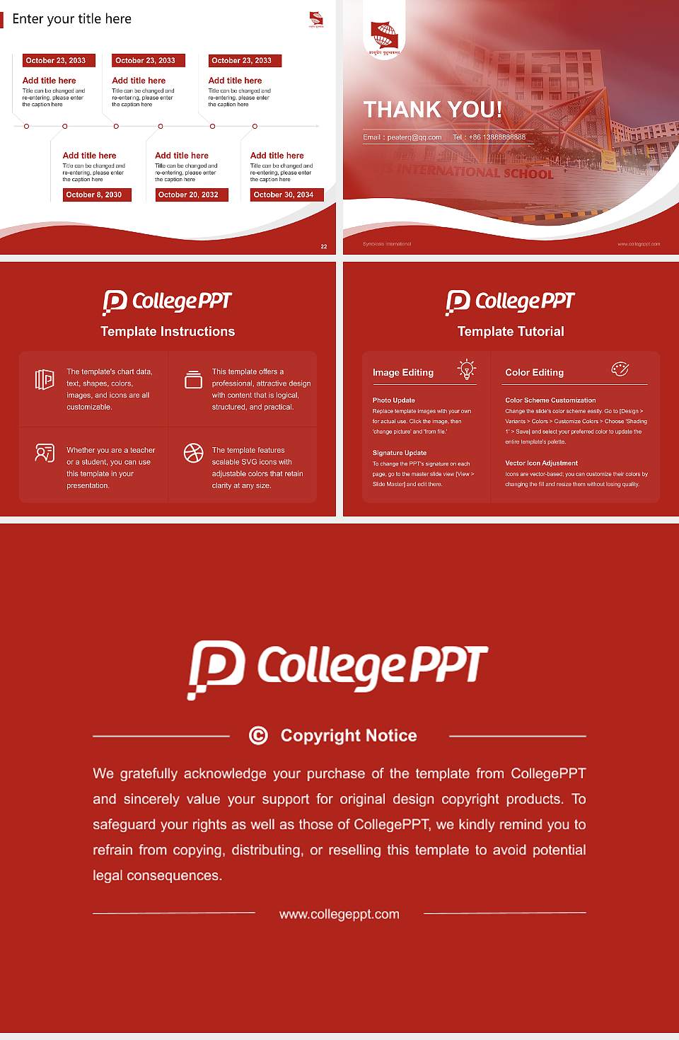 Symbiosis International Lecture Sharing and Networking Event PPT Template4:3 ratio PPT effect preview image4