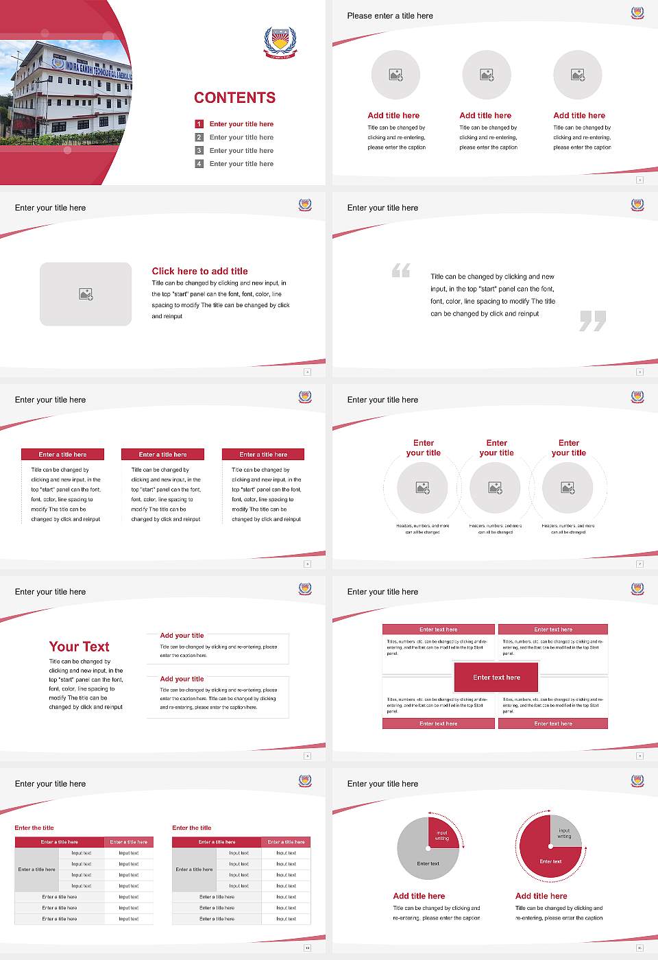 Indira Gandhi Technological & Medical Sciences University Course/Courseware Creation PPT Template16:9 ratio PPT effect preview image2