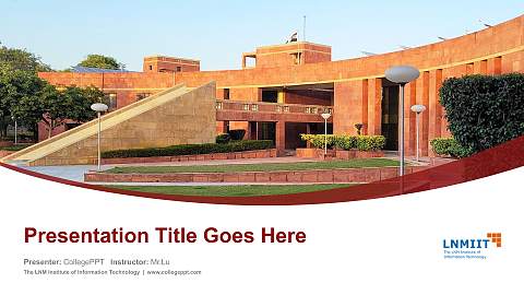 The LNM Institute of Information Technology Course/Courseware Creation PPT Template