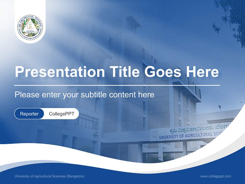 University of Agricultural Sciences (Bangalore) Lecture Sharing and Networking Event PPT Template4:3 ratio PPT effect preview image4