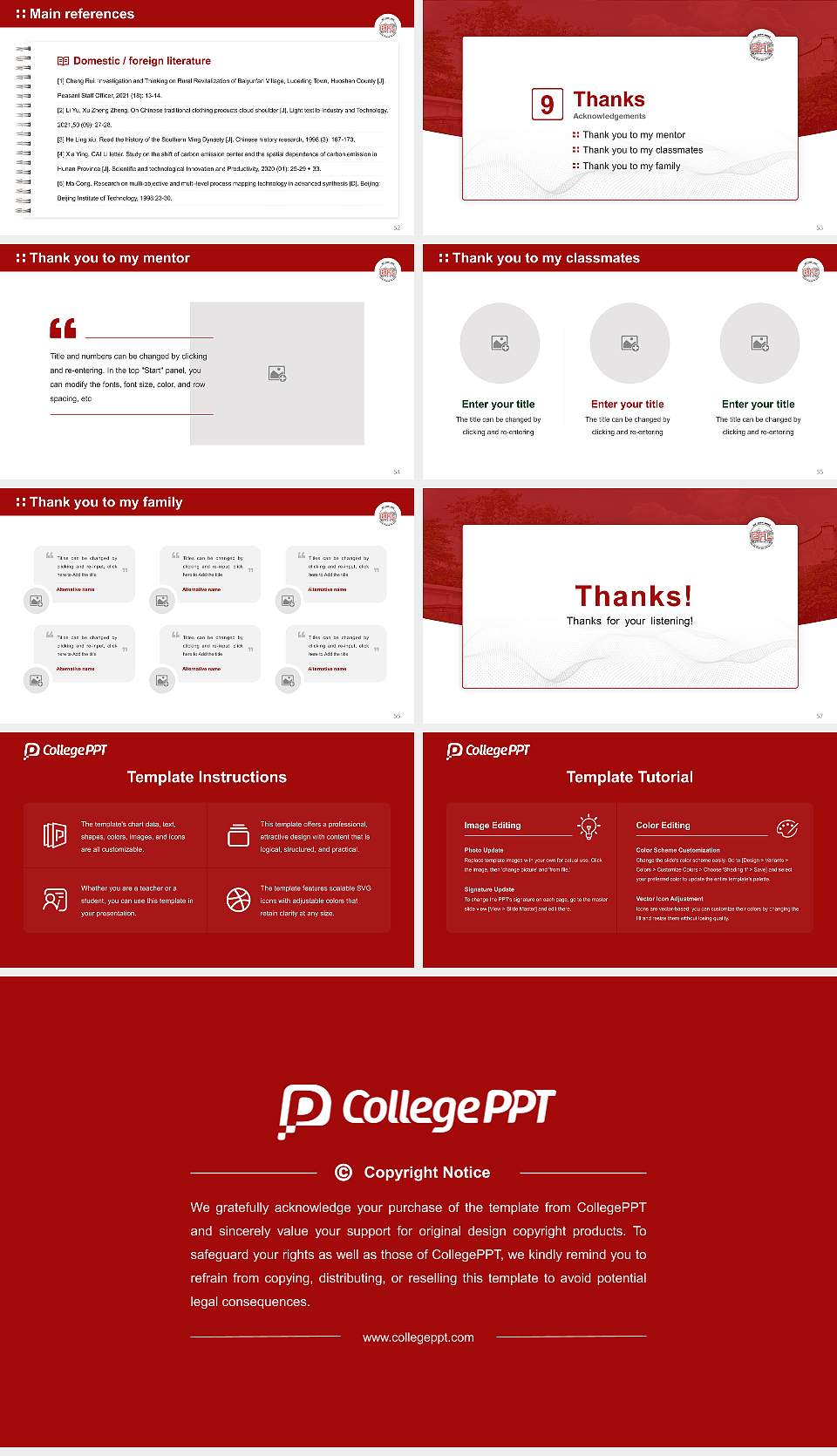 The English and Foreign Languages University Graduation Thesis Defense PPT Template16:9 ratio PPT effect preview image7
