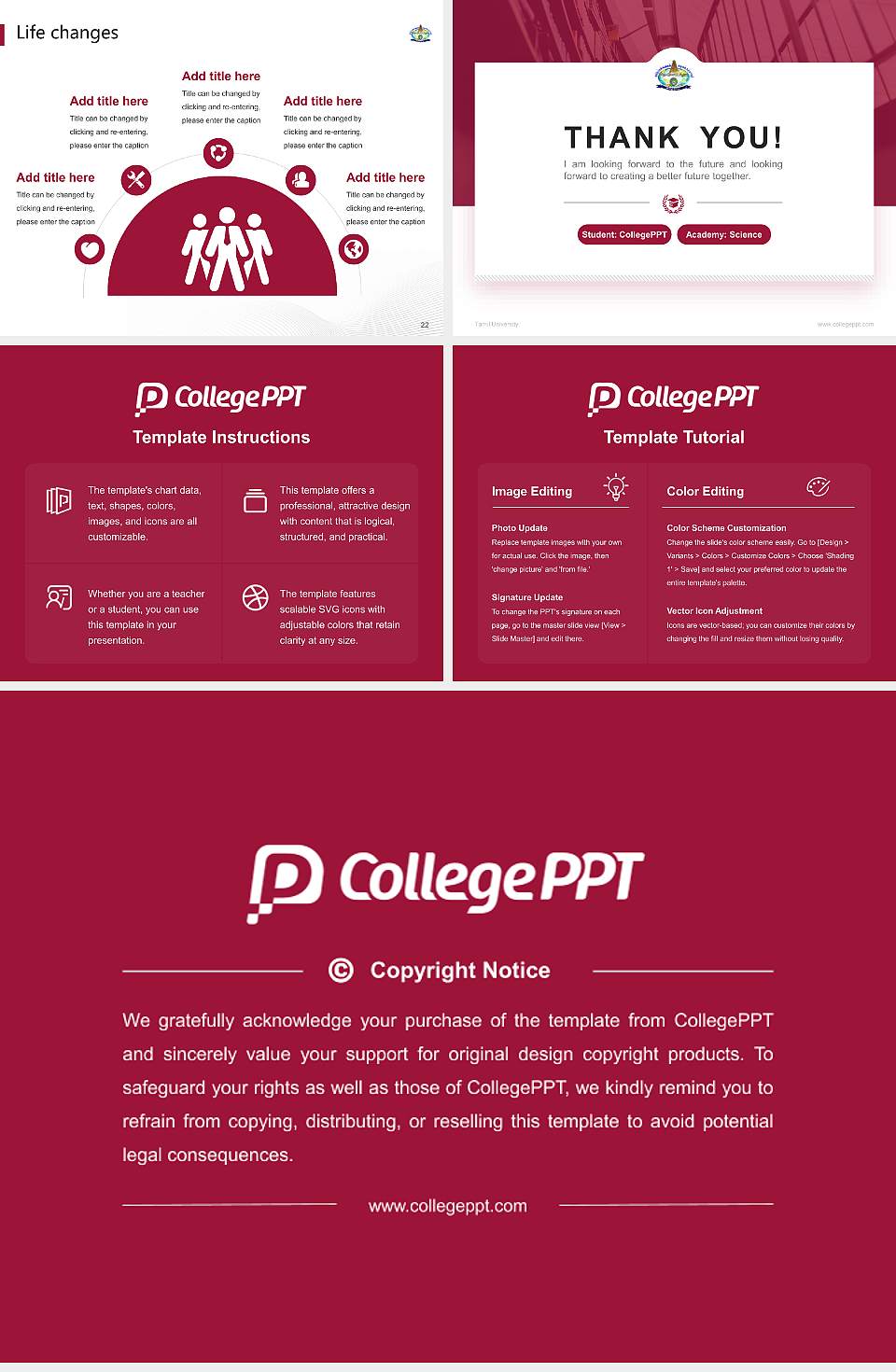 Tamil University National Scholarship Defense PPT Template4:3 ratio PPT effect preview image4