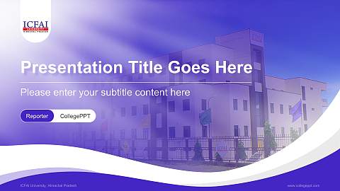 ICFAI University, Himachal Pradesh Lecture Sharing and Networking Event PPT Template