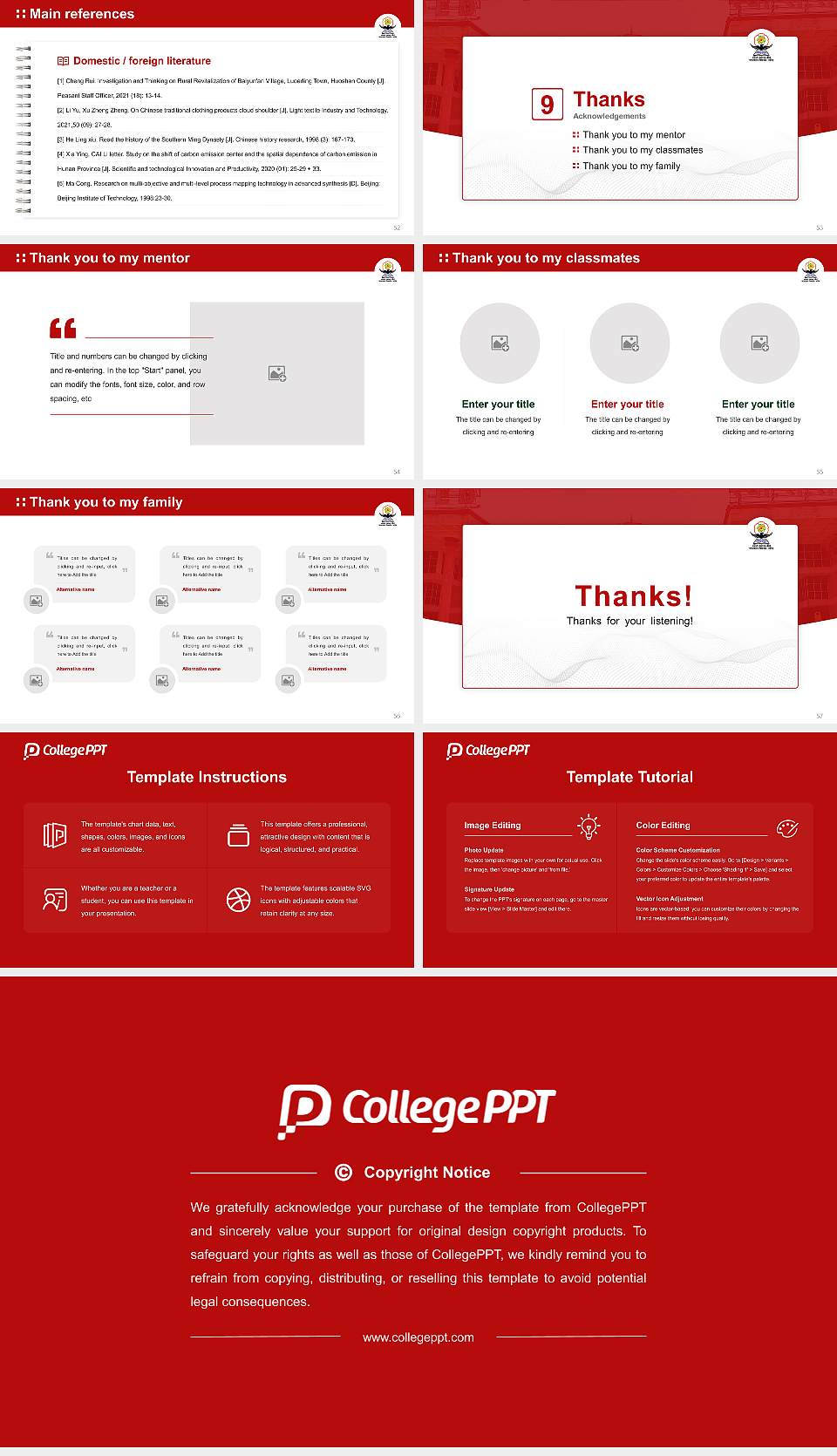 Swami Ramanand Teerth Marathwada University Graduation Thesis Defense PPT Template16:9 ratio PPT effect preview image7