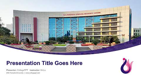 UKA Tarsadia University Course/Courseware Creation PPT Template