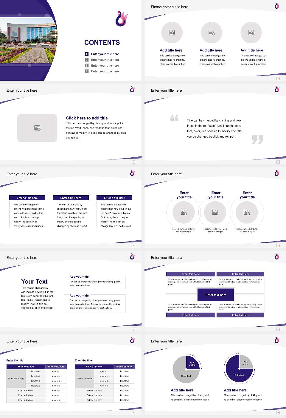 UKA Tarsadia University Course/Courseware Creation PPT Template16:9 ratio PPT effect preview image2