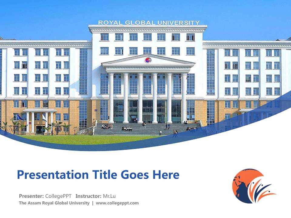 The Assam Royal Global University Course/Courseware Creation PPT Template4:3 ratio PPT effect preview image5