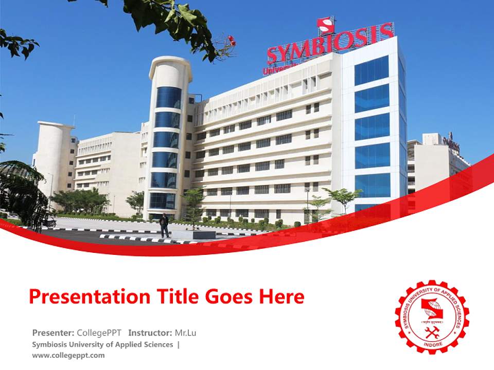 Symbiosis University of Applied Sciences Course/Courseware Creation PPT Template4:3 ratio PPT effect preview image5