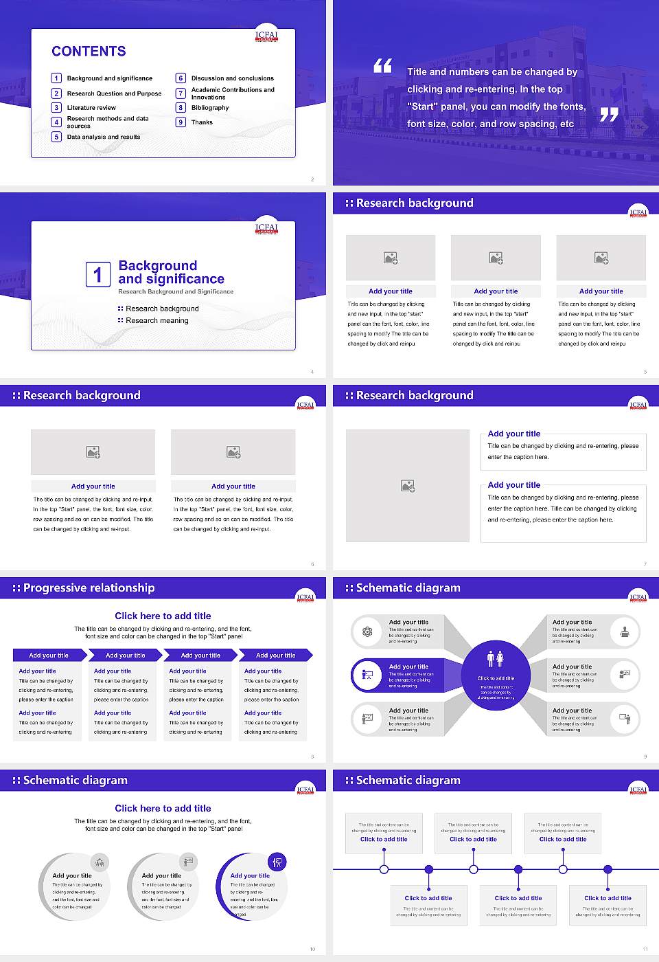 ICFAI University, Himachal Pradesh Graduation Thesis Defense PPT Template16:9 ratio PPT effect preview image2