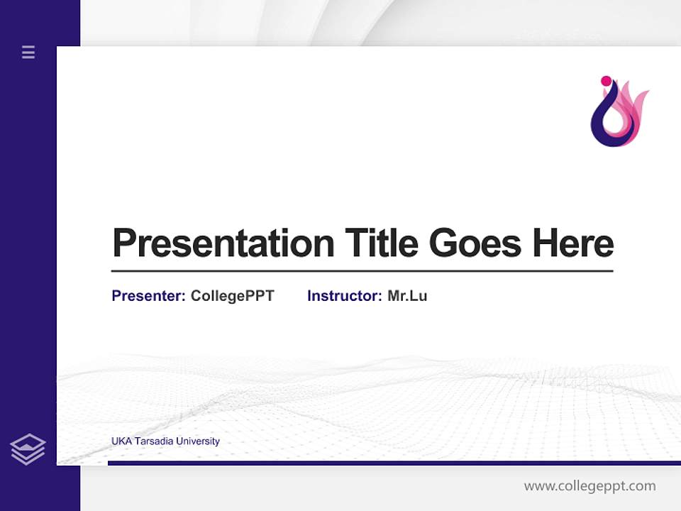 UKA Tarsadia University Thesis Proposal/Graduation Defense PPT Template4:3 ratio PPT effect preview image5