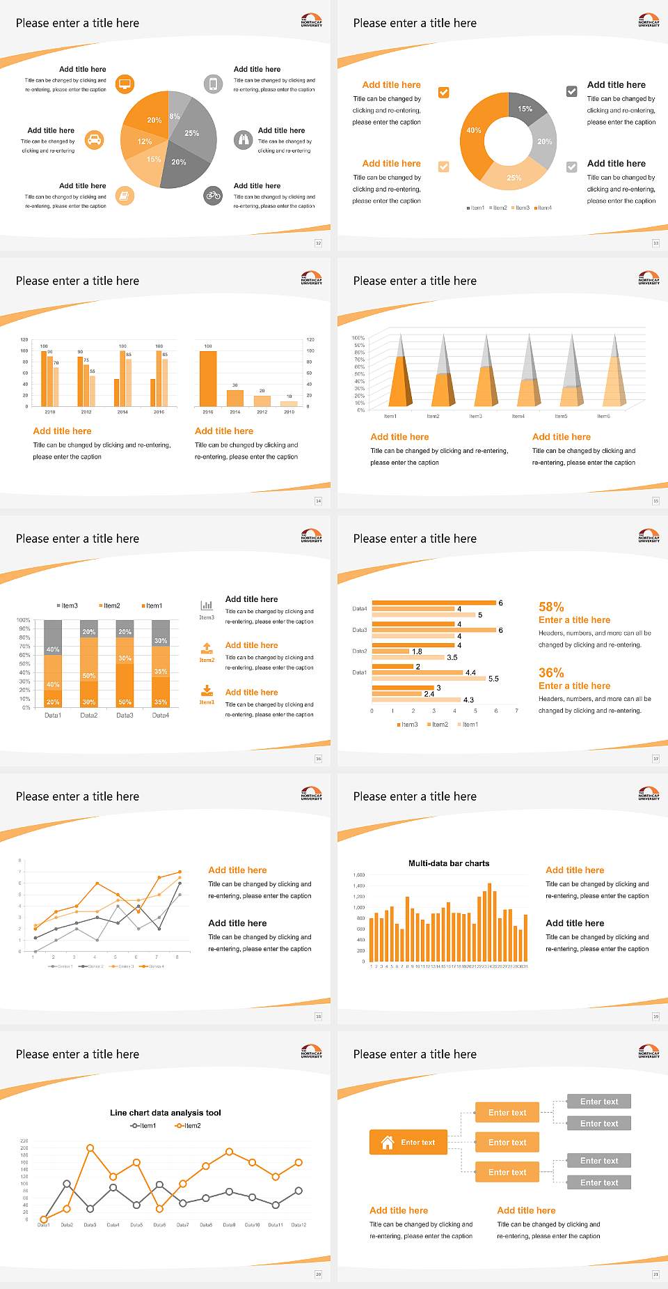 The Northcap University Course/Courseware Creation PPT Template4:3 ratio PPT effect preview image3