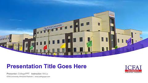 ICFAI University, Himachal Pradesh Course/Courseware Creation PPT Template