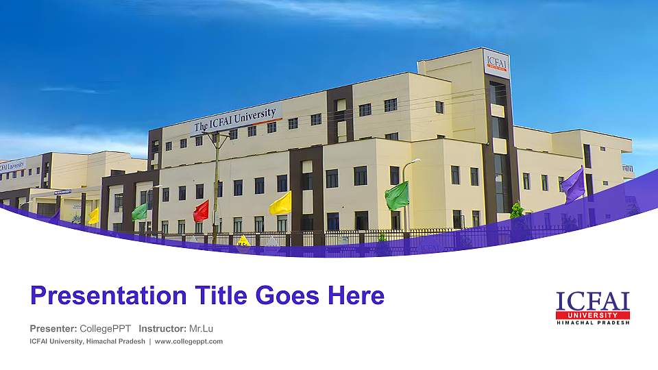 ICFAI University, Himachal Pradesh Course/Courseware Creation PPT Template16:9 ratio PPT effect preview image1