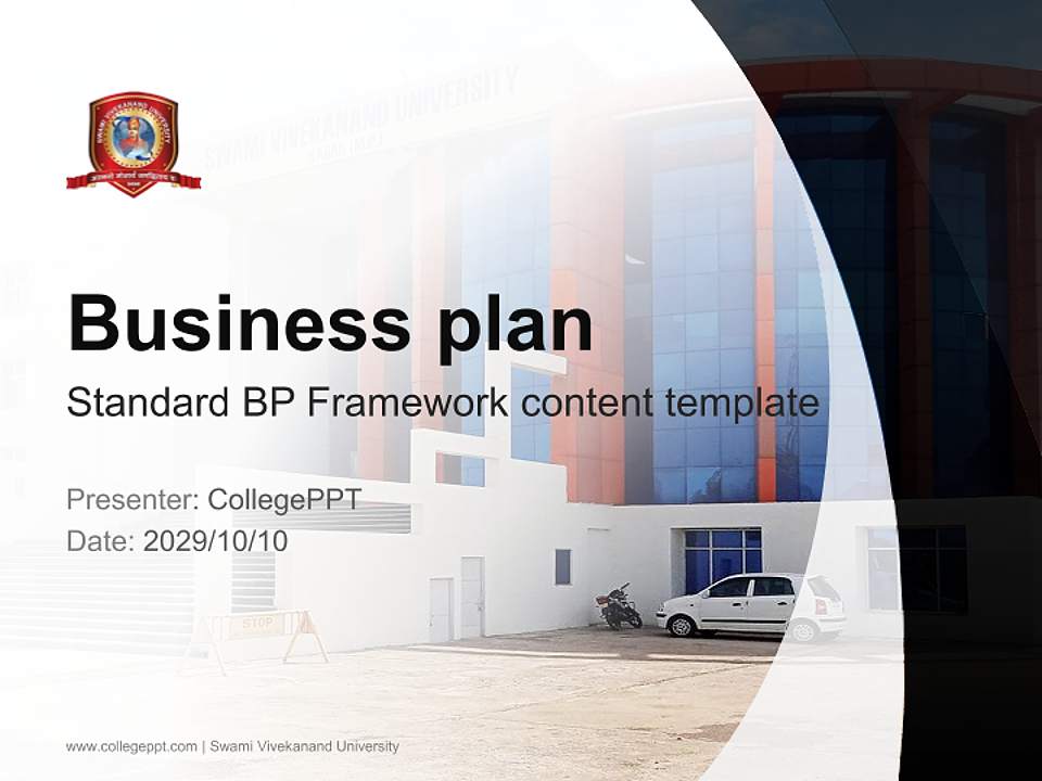 Swami Vivekanand University Competition/Entrepreneurship Contest PPT Template4:3 ratio PPT effect preview image9