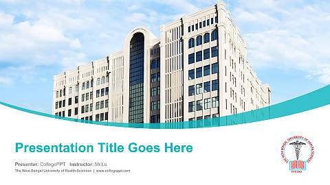 The West Bengal University of Health Sciences Course/Courseware Creation PPT Template