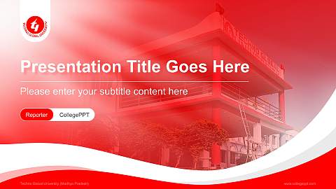 Techno Global University (Madhya Pradesh) Lecture Sharing and Networking Event PPT Template