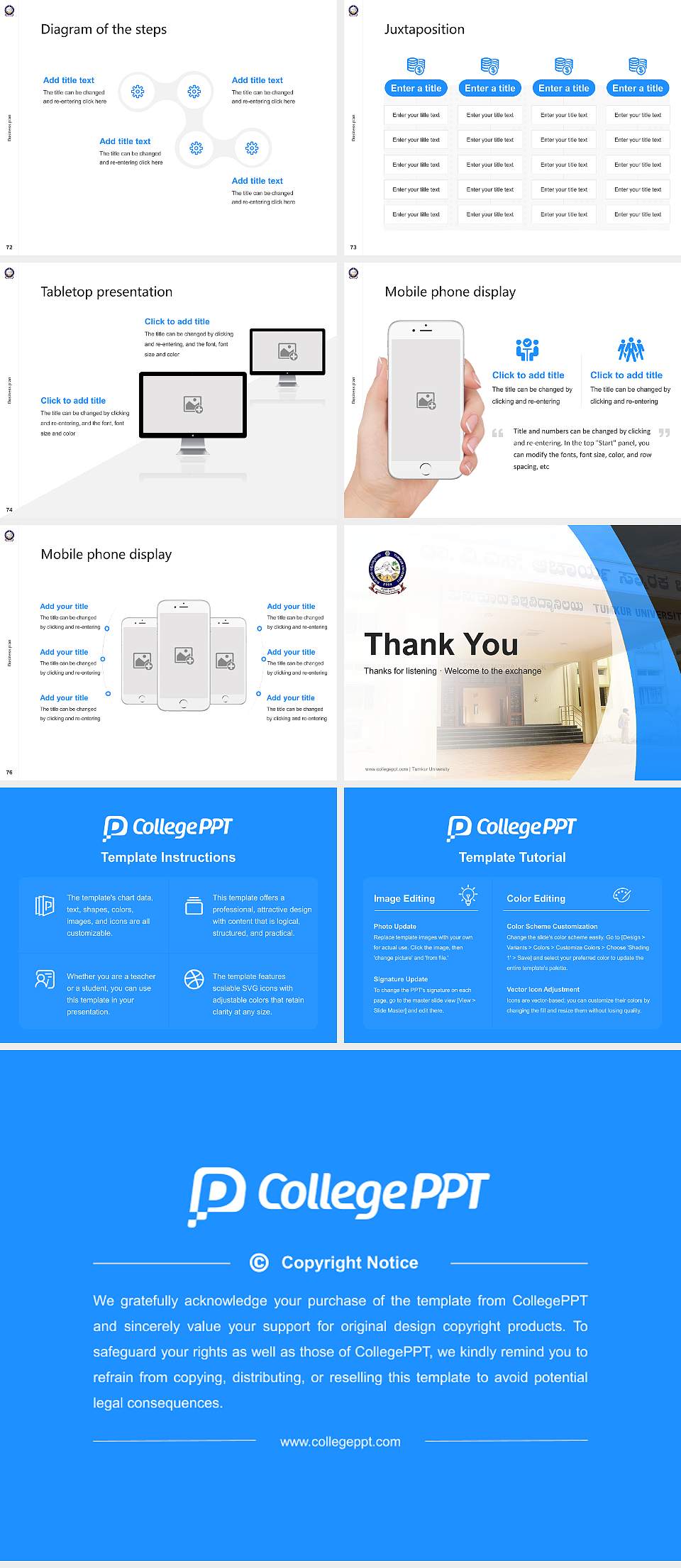 Tumkur University Competition/Entrepreneurship Contest PPT Template4:3 ratio PPT effect preview image9