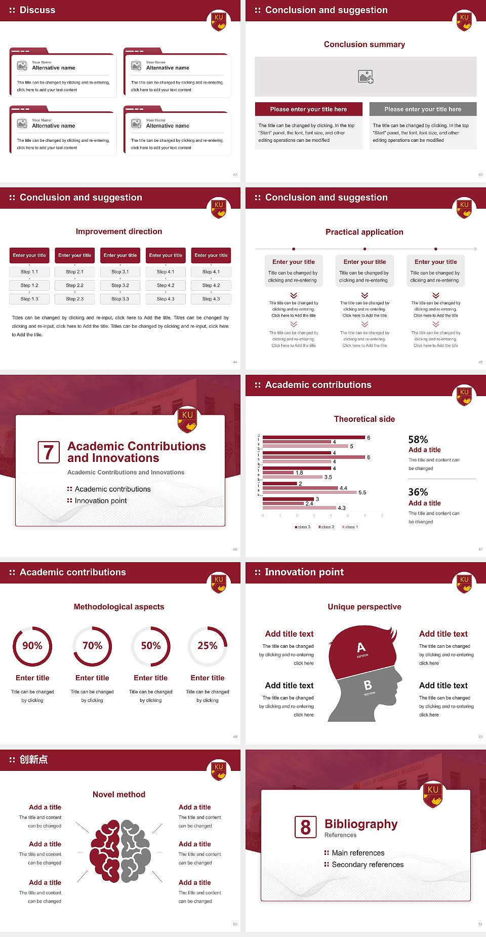 The Assam Kaziranga University Graduation Thesis Defense PPT Template4:3 ratio PPT effect preview image6
